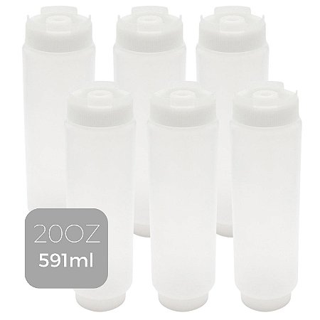 Kit 6 Bisnagas Invertida Tipo Fifo 591ml