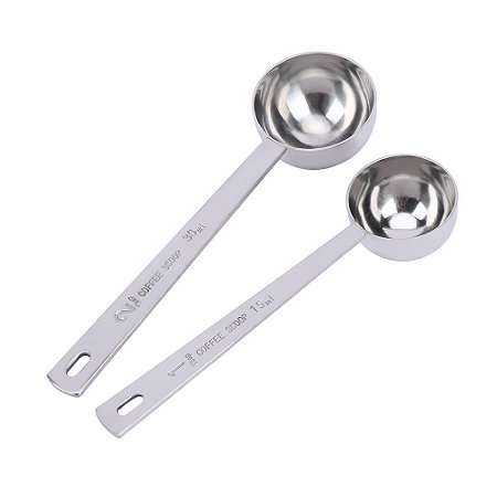 Conjunto Colher Medidora 15ml e 30ml Inox