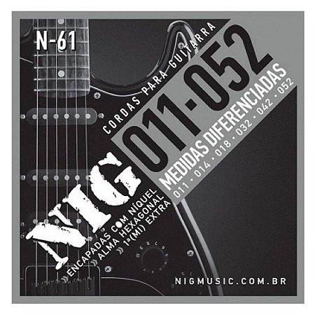 ENCORDOAMENTO GUITARRA 011 NIG N-61