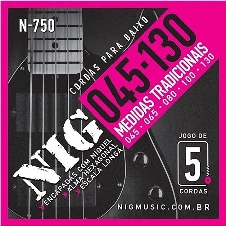ENCORDOAMENTO CONTRABAIXO 5C 045 NIG N-750