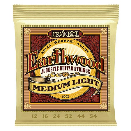 ENCORDOAMENTO VIOLAO ACO 012 ERNIE BALL P02003 TENSAO LEVE BRONZE 12827