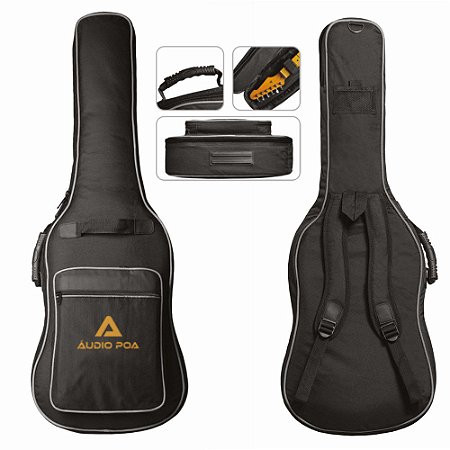 BAG VIOLAO FOLK AVS CH200 PRETO