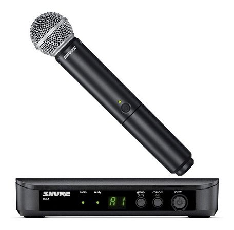 MICROFONE S/FIO MAO SHURE BLX24BR/SM58-J10