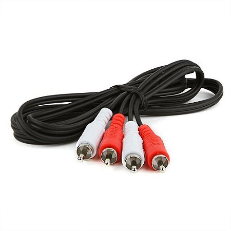 CABO AUDIO 1,8M 2RCA + 2RCA PIX 018-0006