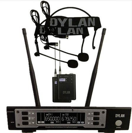 MICROFONE S/FIO HEADSET DUPLO DYLAN D-9006S