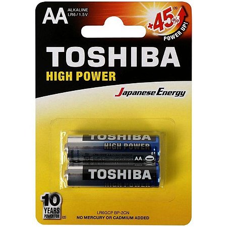 PILHA AA ALCALINA TOSHIBA LR6GCP C/2 72448