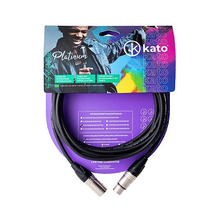 CABO MICROFONE 7M KATO K2 XLRM/XLRF PR