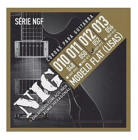 ENCORDOAMENTO GUITARRA FLAT 012 NIG NGF812