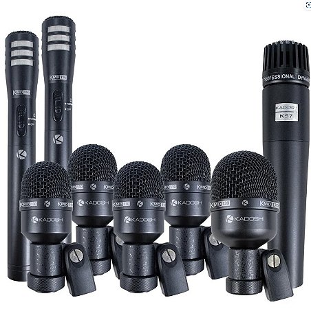 MICROFONE BATERIA KADOSH KMD 108 8 PECAS