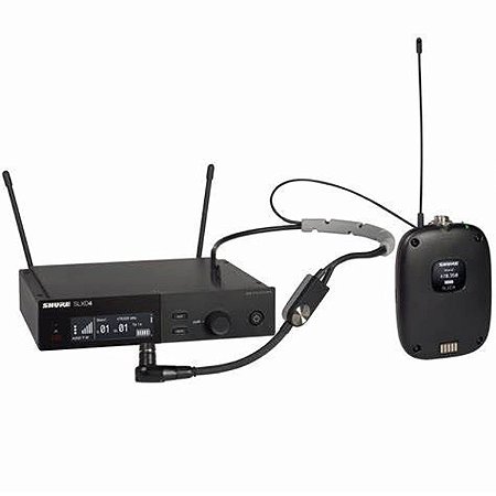 MICROFONE S/FIO HEADSET SHURE SLXD14/SM35-G58