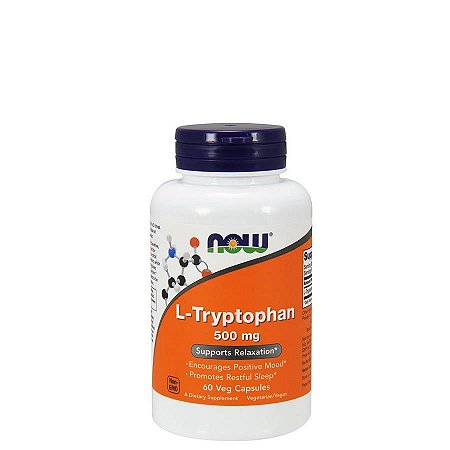 TRIPTOFANO NOW TRYPTOPHAN  500MG  60 CAPSULAS