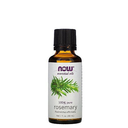 Óleo Essencial Rosemary Alecrim 30ml - 100% Puro NOW FOODS