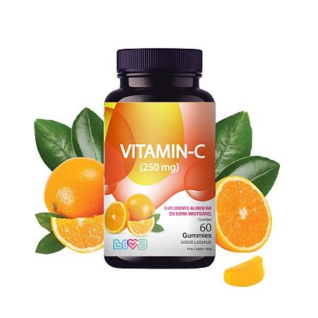 Vitamina C 60 gomas - sistema imunológico - LIVS Gummies
