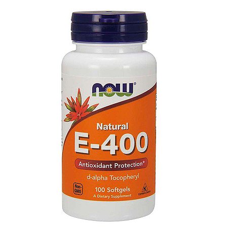 Vitamina E 400UI  Now Foods 100 softgels  - Importado