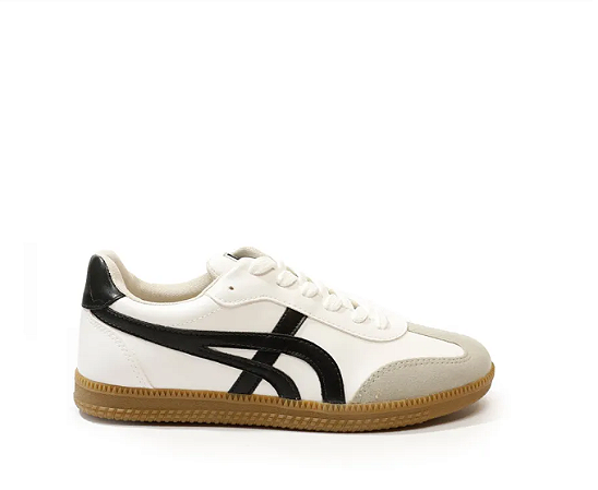 TENIS SUA CIA PRETO LISTRA GEOMÉTRICA