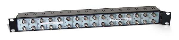 Painel de Baluns 24 Posições Rj45 X BNC Com 24 módulos 1U Padrão 19 Polegadas Rack