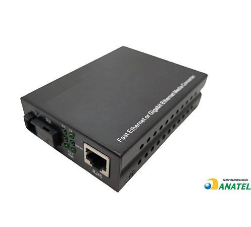 Conversores De Mídia Monomodo ou Multimodo Simplex ou Duplex, Distância 10/100 ou 10/100/1000