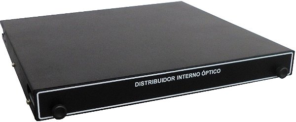 DIO Distribuidor Interno Óptico 12 Fibras SC 19" Padrão Rack 1U - Vazio - Sem Pigtails E Acopladores Ópticos