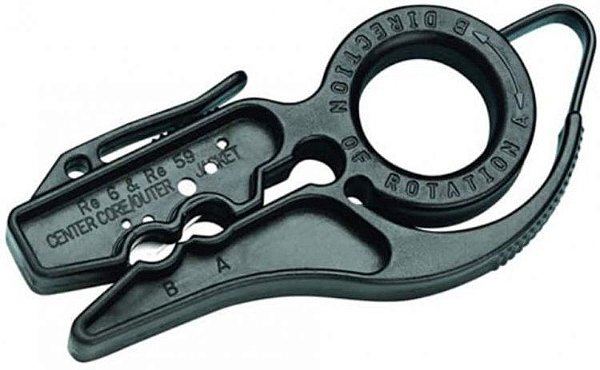 Decapador para Cabos Ringer Shielded Cabos RG-6 RG-59 Preto 45-320 - Ideal Industries
