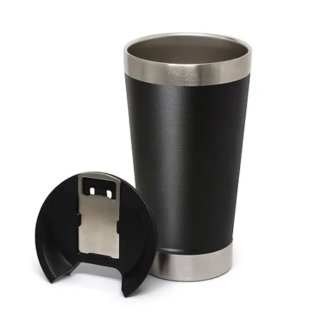 Copo Térmico em Aço Inox com Tampa e Abridor