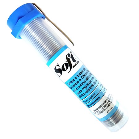 Solda em Fio Estanho Fluxo Resinoso Tubo 25g para Eletrônica