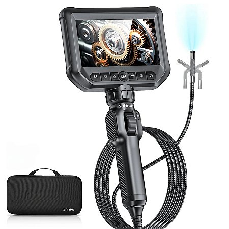 Endoscópio Boroscópio Industrial Automotivo Full HD 8mm 2 Metros 360º Safiratec PST-1301