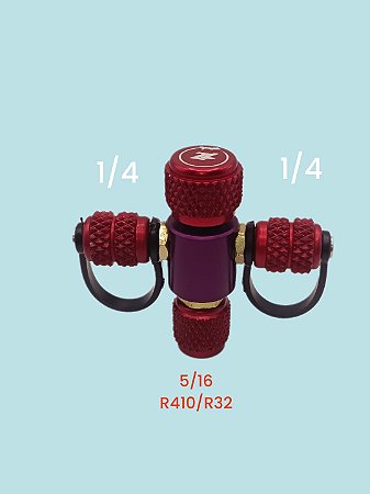 VALVULA ACIONADORA DE SCHRADER ZL   MACHO 2*1/4 X 01 FEMEA 5/16