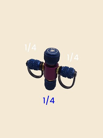 VALVULA ACIONADORA DE SCHRADER ZL MACHO 2*1/4 X 01 FEMEA 1/4