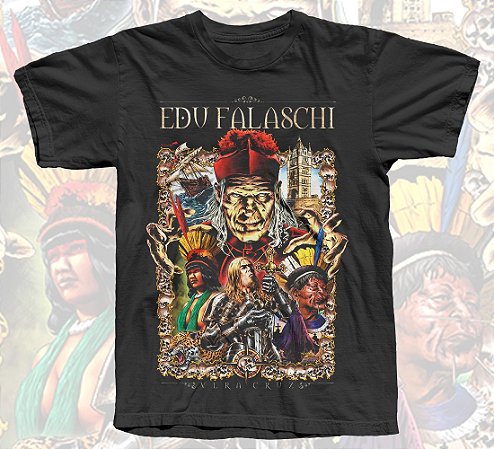 Camiseta - Edu Falaschi - Bispo Negro