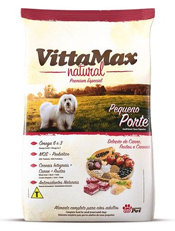 Ração Vittamax Natural para Cães de Pequeno Porte 10,1Kg