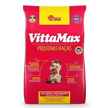 Ração Vittamax para Cães de Raças Pequenas 10,1Kg