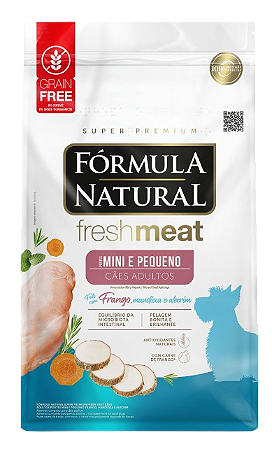 Ração Fórmula Natural Fresh Meat Cão Adulto Pequeno 7Kg