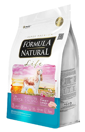 Ração Fórmula Natural Super Premium Life Cães Adultos Portes Mini e Pequeno 7Kg