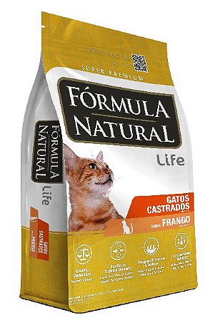Ração Fórmula Natural Life Gatos Castrados Frango 7Kg