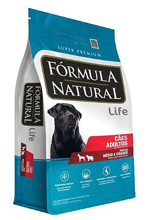 Ração Fórmula Natural Super Premium Life Cães Adultos Portes Médio e Grande 15Kg