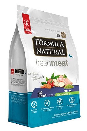 Ração Fórmula Natural Fresh Meat Cão Sênior Mini Pequeno 7Kg