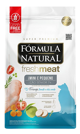 Ração Fórmula Natural Fresh Meat Cão Sênior Mini Pequeno 10,1Kg