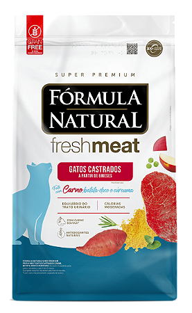 Ração Fórmula Natural Fresh Meat Gatos Castrados Carne 10,1Kg