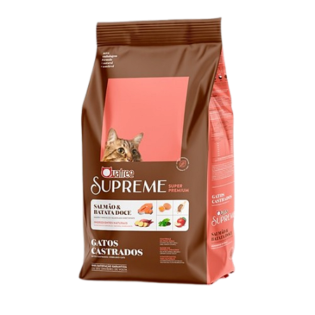 Ração Quatree Supreme Gatos Castrados Salmão