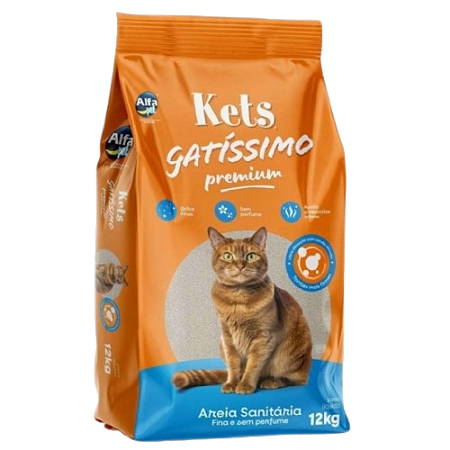 Areia Sanitária para Gatos sem perfume 4Kg