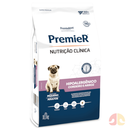 Ração Premier Nutrição Clínica Hipoalergênico Cão Pequeno Cordeiro e Arroz 2Kg