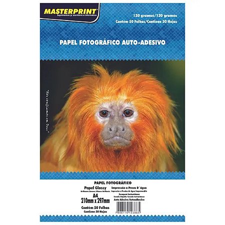 Papel Fotografico Auto-Adesivo 130 gramas 50 fls