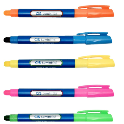 Marca Texto Gel Ponta Retratil - CIS
