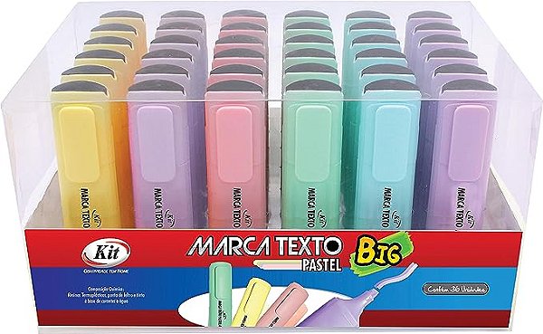 Marca Texto Big Tons Pastel Kit