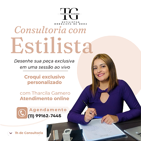 Consultoria com Estilista - Criação de Croqui Exclusivo