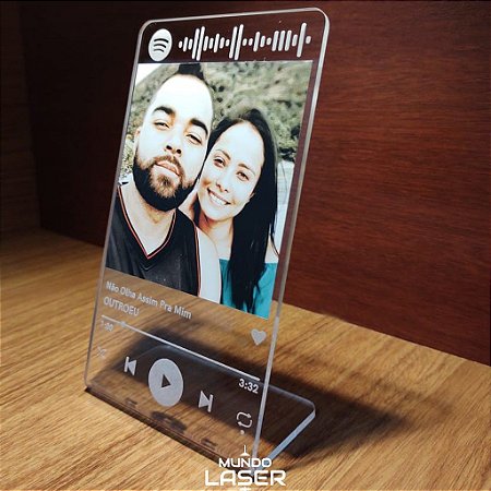 Placa Interativa Personalizado Spotify