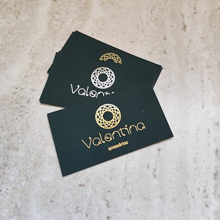 Cartão Hotstamp Dourado