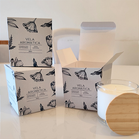 Caixa para Vela - 8x8x9cm