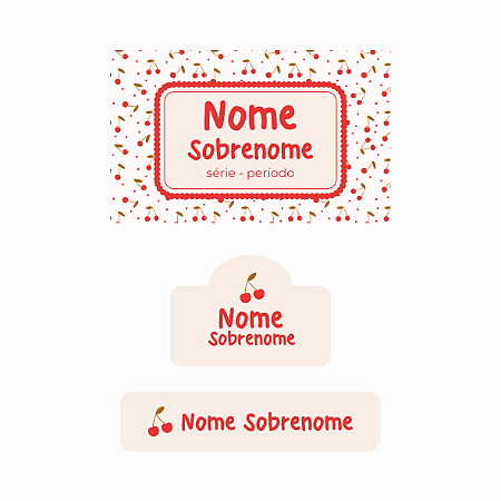 11. Cereja - kit escolar