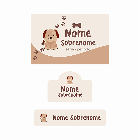 13. Cachorro - kit escolar